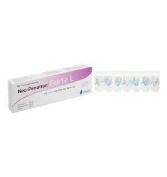 Viên đặt âm đạo Neo-Penotran Forte L trị viêm âm đạo (1 vỉ x 7 viên)