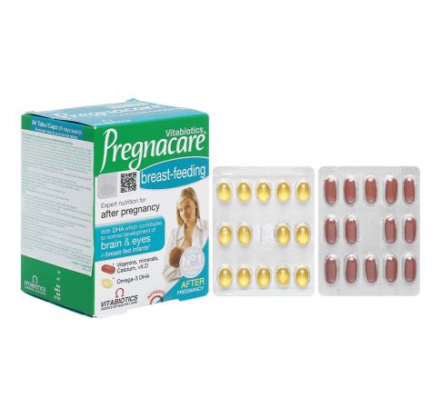 Vitabiotics Pregnacare breast-feeding bổ sung vitamin cho phụ nữ cho con bú hộp 84 viên